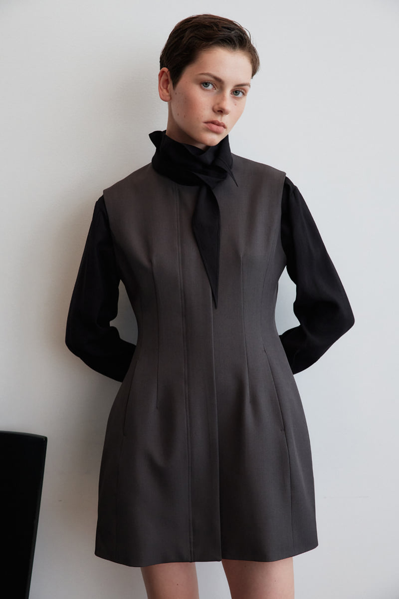 Understanding - Korean Women Fashion - #thatsdarling - Edge Line One-piece - 7