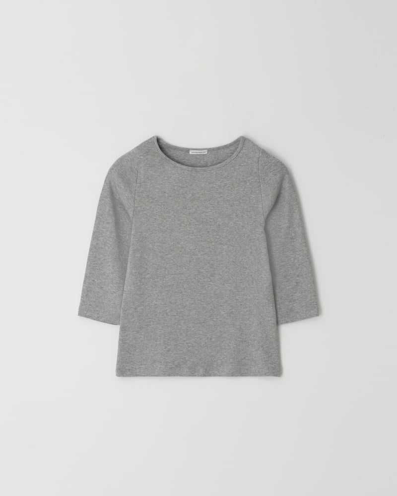 Understanding - Korean Women Fashion - #thatsdarling - Round Midi Sleeved Tee - 8