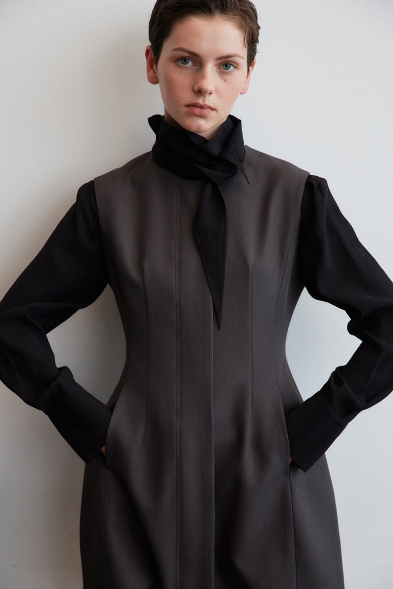 Understanding - Korean Women Fashion - #thelittlethings - Edge Line One-piece - 8