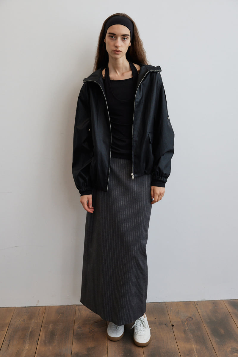 Understanding - Korean Women Fashion - #thelittlethings - Hood Leather Jacket