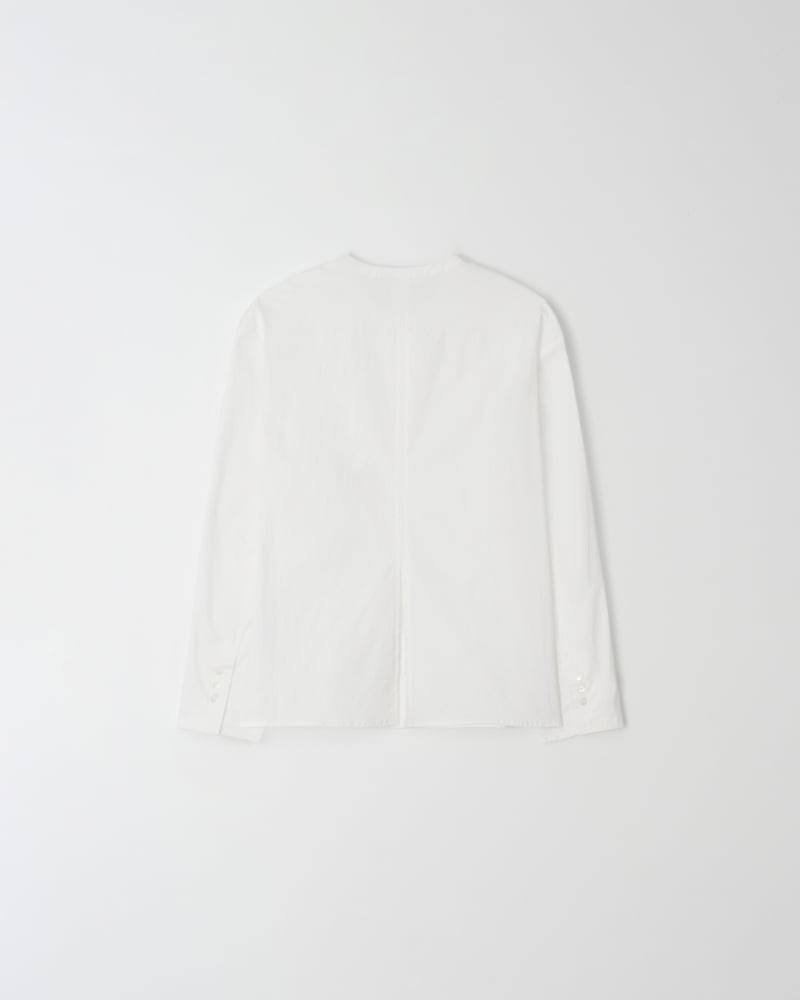 Understanding - Korean Women Fashion - #thelittlethings - Henry Neck Slit Shirt - 8