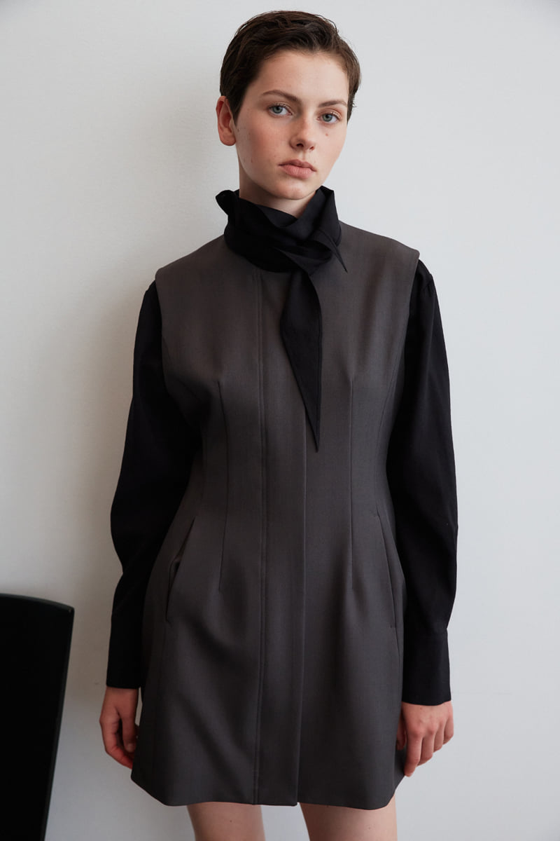 Understanding - Korean Women Fashion - #vintageinspired - High Scarf Blouse - 7