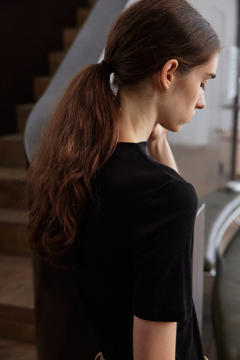 Understanding - Korean Women Fashion - #womensfashion - Merino Half Neck Tee - 4