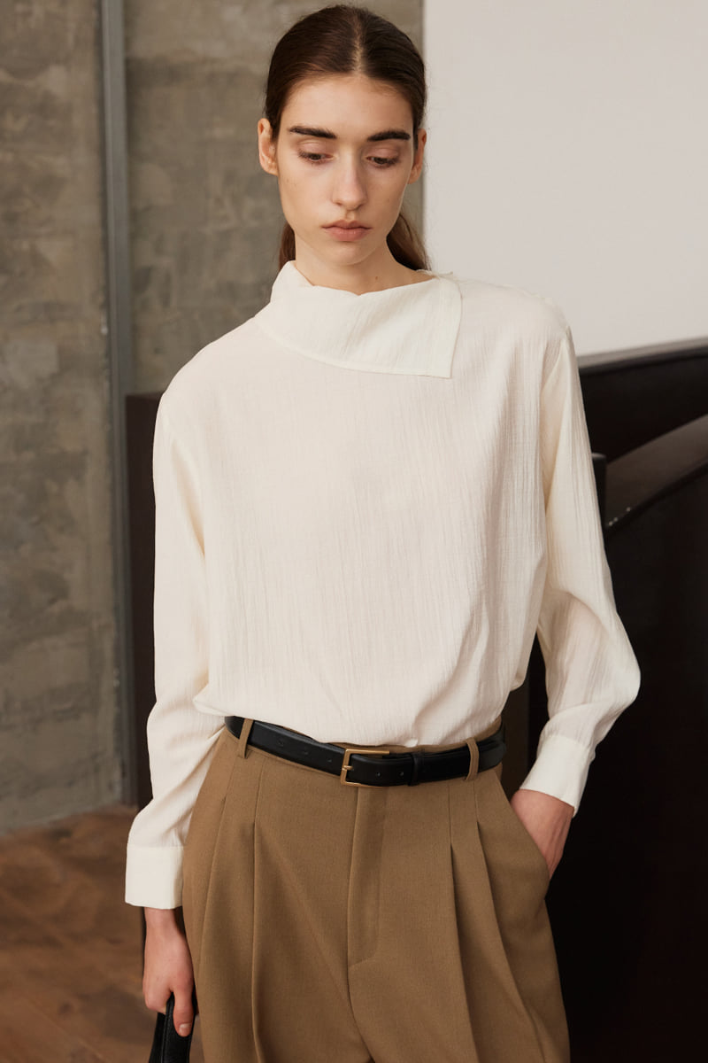 Understanding - Korean Women Fashion - #womensfashion - Side Button Collar Blouse - 3