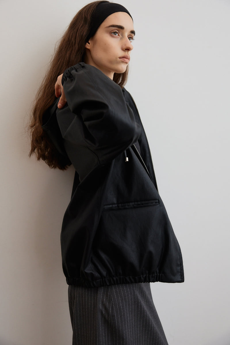 Understanding - Korean Women Fashion - #womensfashion - Hood Leather Jacket - 3