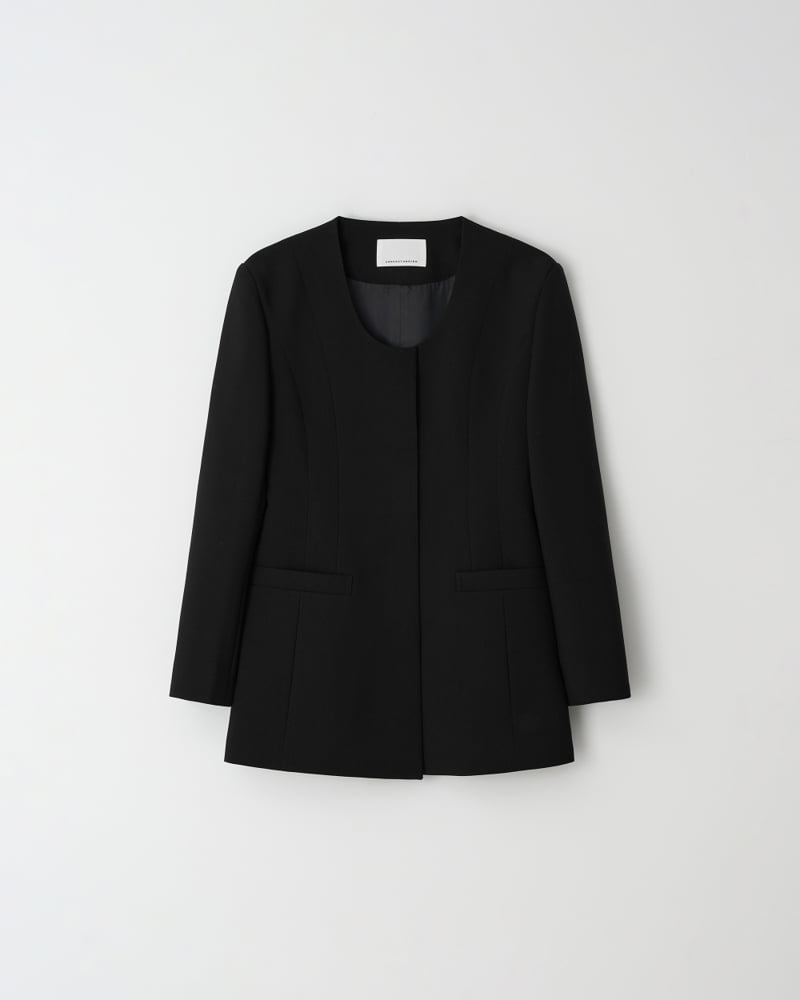 Understanding - Korean Women Fashion - #womensfashion - Scoop Neck Line Jacket - 9