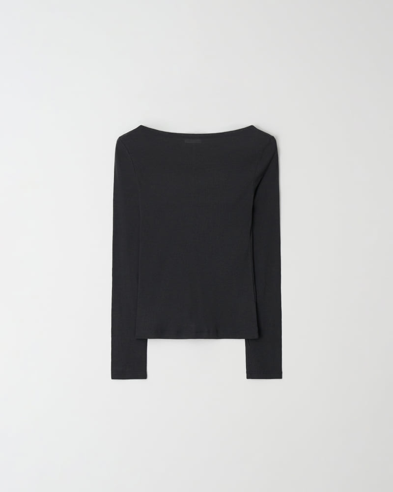 Understanding - Korean Women Fashion - #womensfashion - Simple Boat Neck Tee - 9
