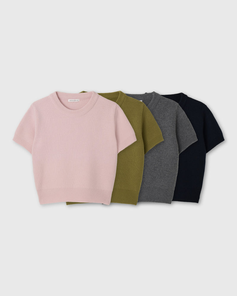 Understanding - Korean Women Fashion - #womensfashion - Cashmere Half Sleeved Knit Top
