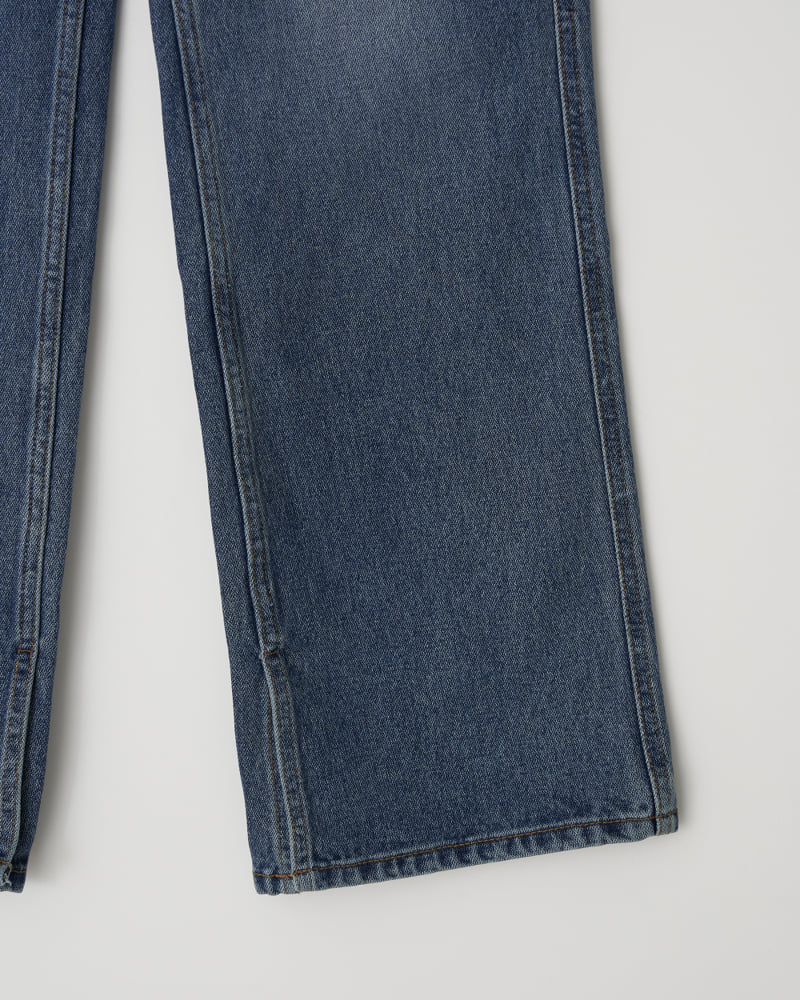 Understanding - Korean Women Fashion - #womensfashion - Brush Slit Denim Pants - 8