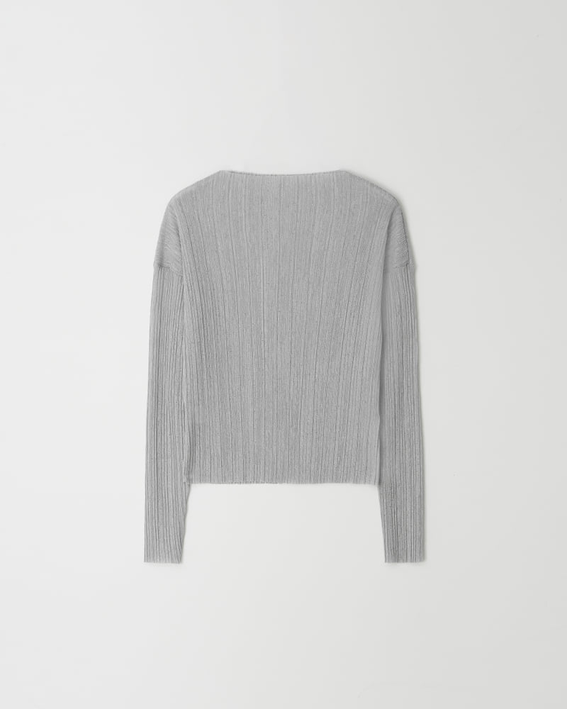 Understanding - Korean Women Fashion - #womensfashion - New Knit Pleats Long Sleeved Tee - 11
