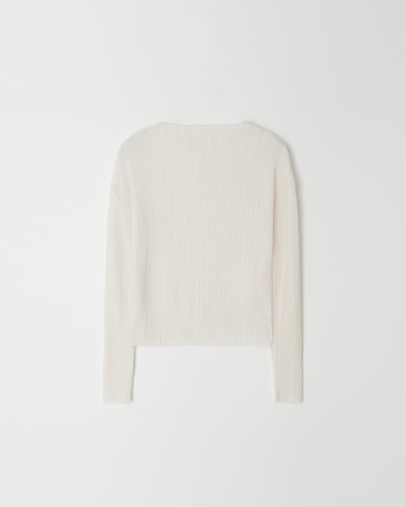 Understanding - Korean Women Fashion - #womensfashion - New Knit Pleats Long Sleeved Tee - 7