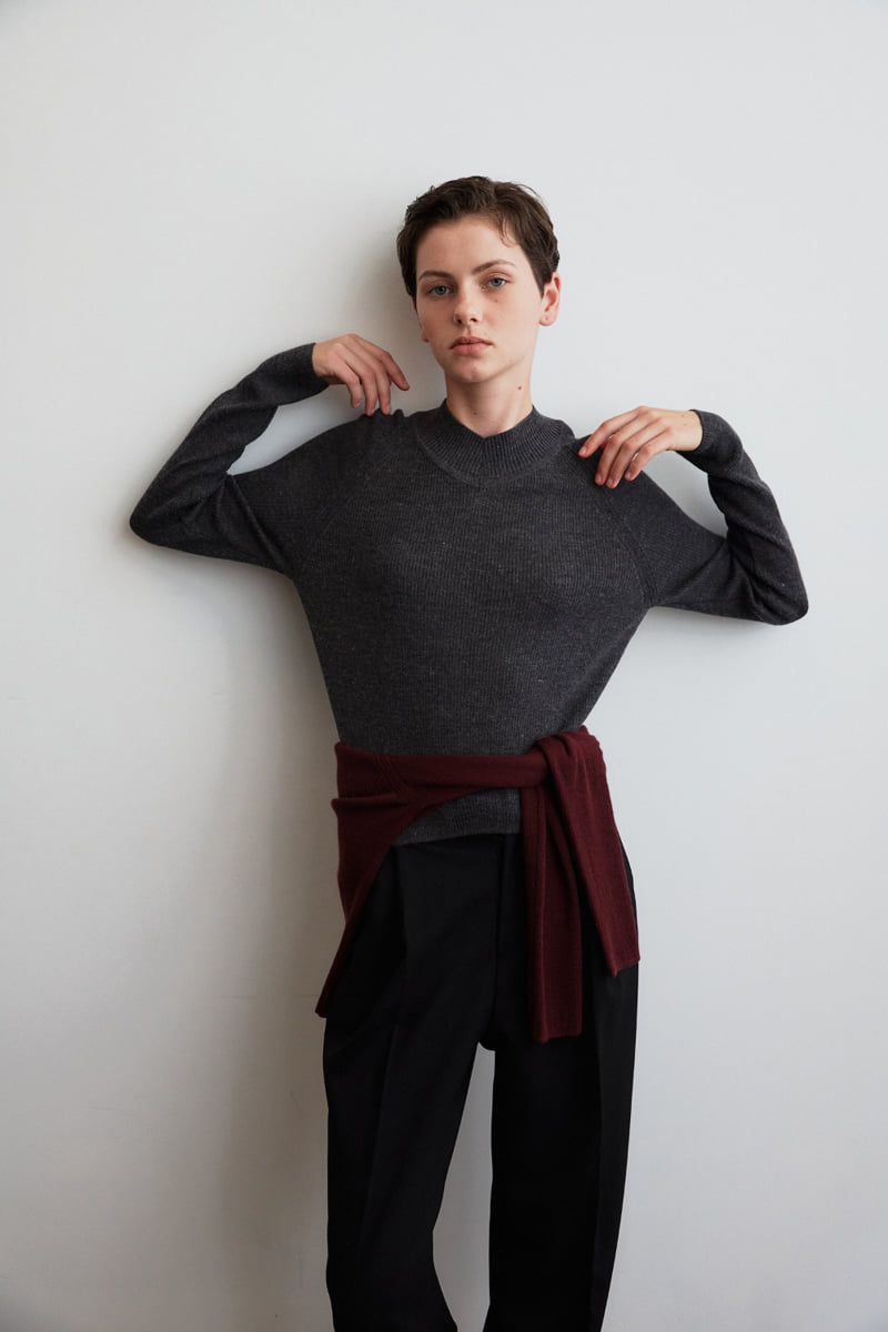 Understanding - Korean Women Fashion - #womensfashion - High V-neck Knitwear - 2