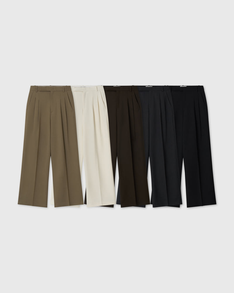 Understanding - Korean Women Fashion - #womensfashion - Autumn Wide Two-tuck Joseph Pants