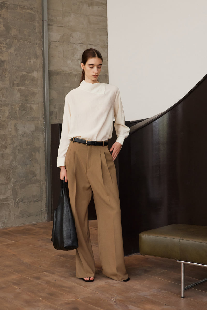 Understanding - Korean Women Fashion - #womensfashion - Autumn Wide Two-tuck Joseph Pants - 3