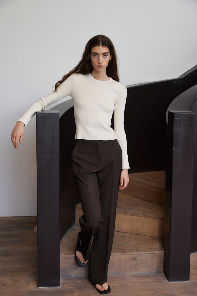 Understanding - Korean Women Fashion - #womensfashion - Autumn Semi Bootscut Slim Pants - 5