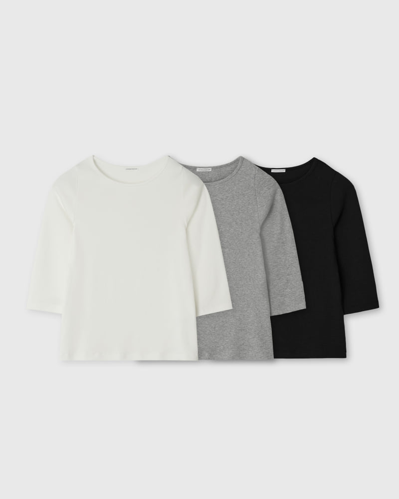 Understanding - Korean Women Fashion - #womensfashion - Round Midi Sleeved Tee