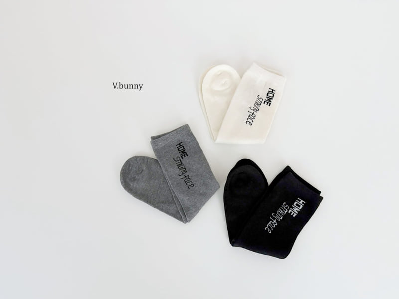 V Bunny - Korean Children Fashion - #kidzfashiontrend - Face Socks Set - 4