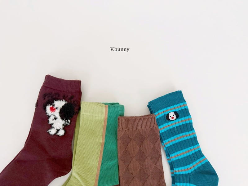 V Bunny - Korean Children Fashion - #Kfashion4kids - Choco Socks Set - 3