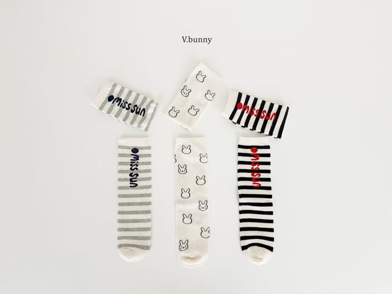 V Bunny - Korean Children Fashion - #Kfashion4kids - Miseon Socks Set - 2