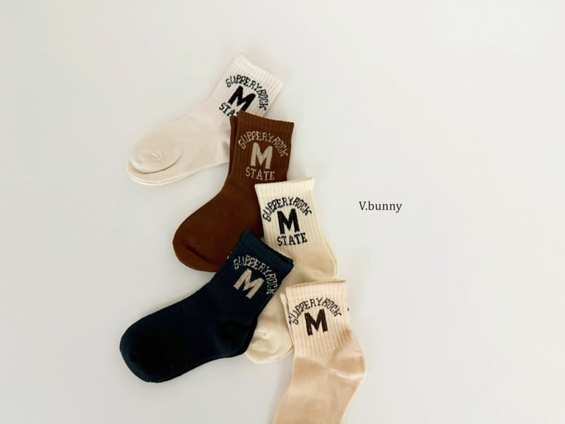 V Bunny - Korean Children Fashion - #kidzfashiontrend - State Socks Set - 4