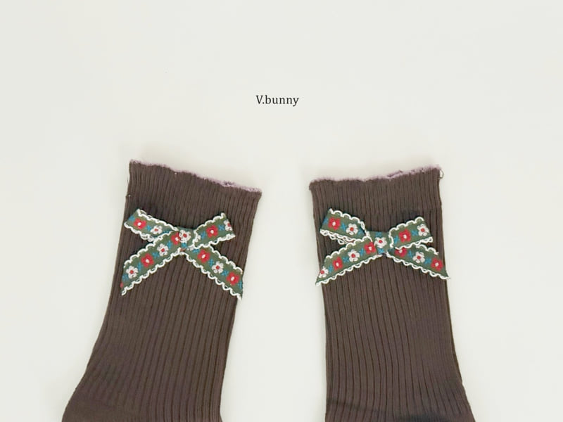 V Bunny - Korean Children Fashion - #Kfashion4kids - Ribbon Socks Set - 7