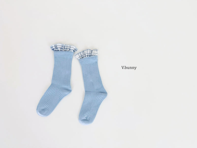 V Bunny - Korean Children Fashion - #kidzfashiontrend - Blue Butterfly Socks Set - 4