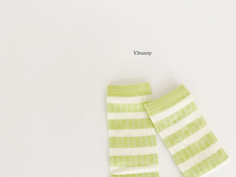 V Bunny - Korean Children Fashion - #childofig - Long Green Socks Set - 9