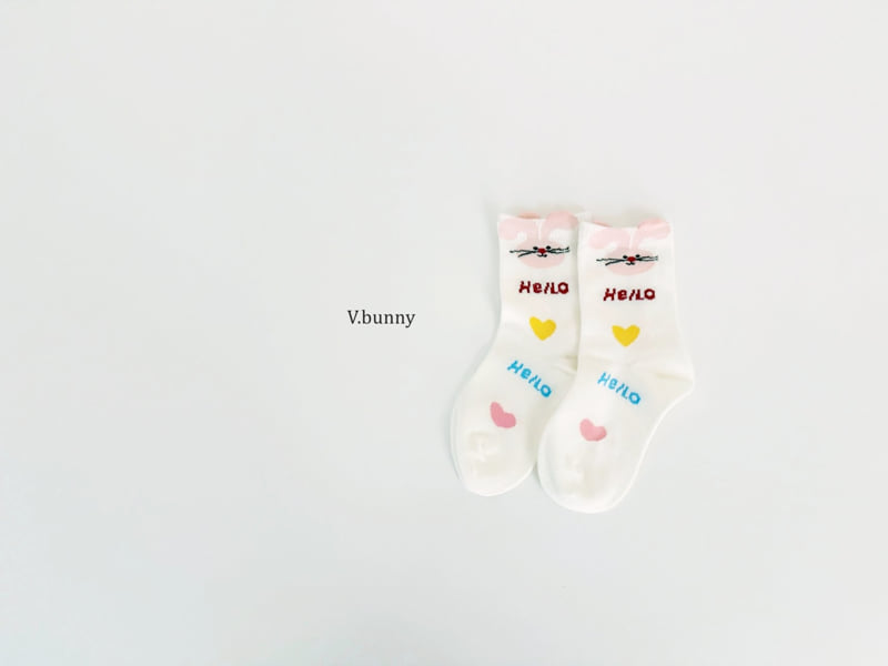 V Bunny - Korean Children Fashion - #childofig - Q-Pie Socks Set - 6
