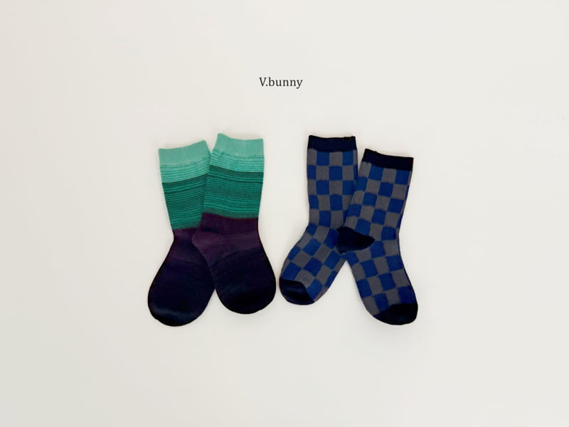 V Bunny - Korean Children Fashion - #childofig - Fashionista Socks Set - 9