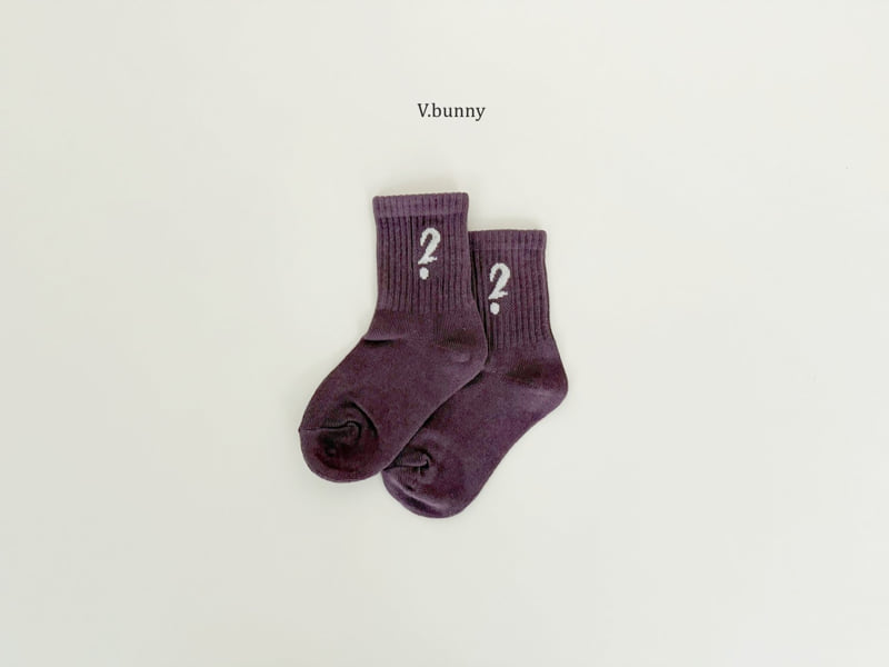 V Bunny - Korean Children Fashion - #childofig - Question Socks Set - 8