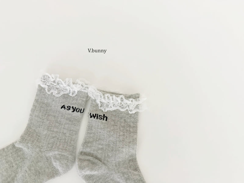 V Bunny - Korean Children Fashion - #childofig - As You Socks Set - 7