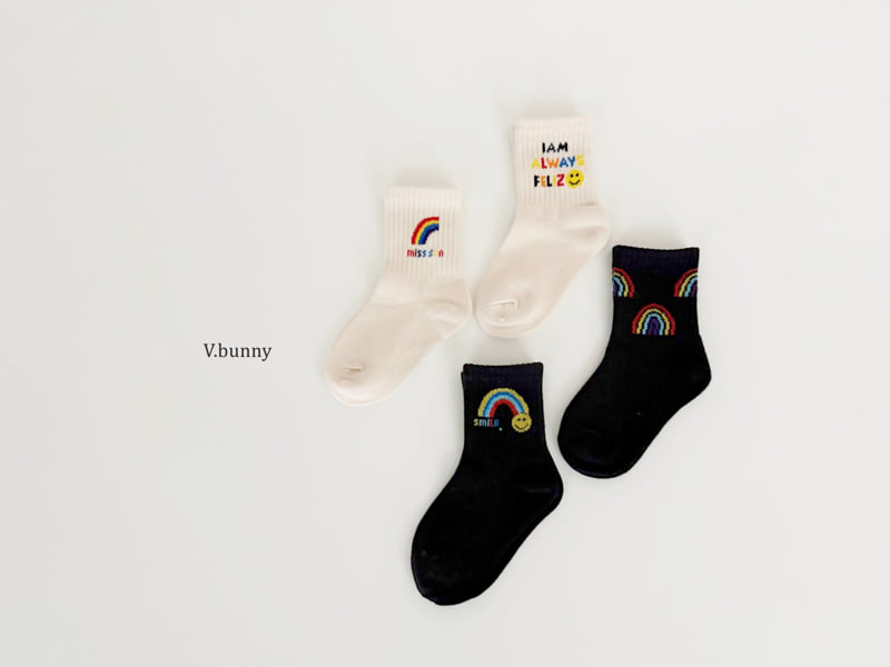 V Bunny - Korean Children Fashion - #childofig - Always Socks Set - 2