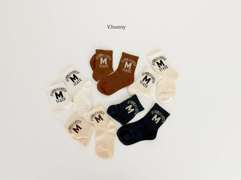 V Bunny - Korean Children Fashion - #childofig - State Socks Set - 10