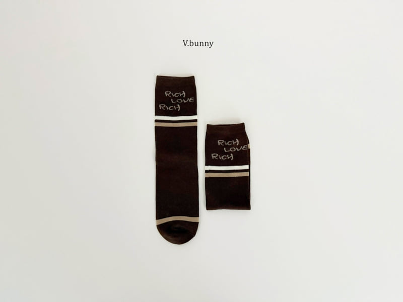 V Bunny - Korean Children Fashion - #childofig - Rich Socks Set - 10