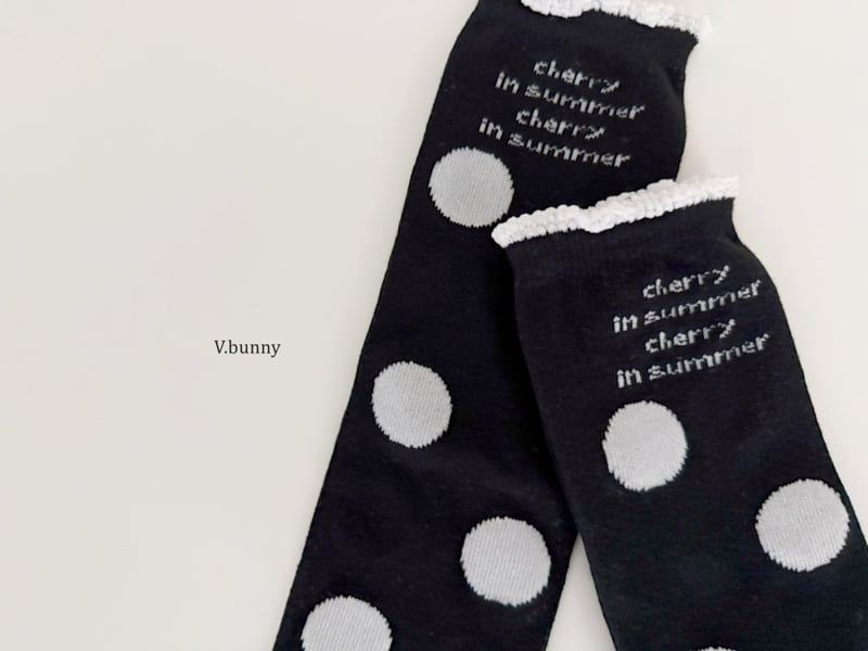 V Bunny - Korean Children Fashion - #childofig - Dot Wave Socks Set - 9