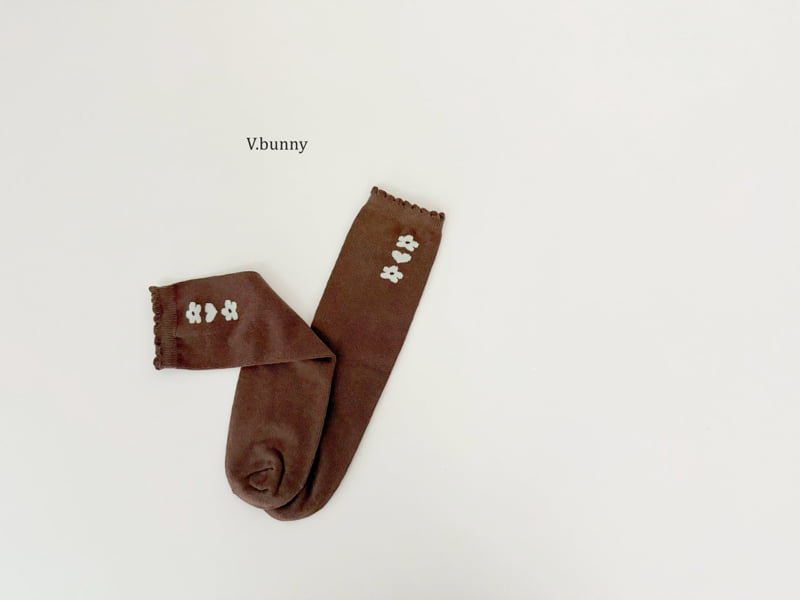 V Bunny - Korean Children Fashion - #childrensboutique - Rain Flower Socks Set - 10