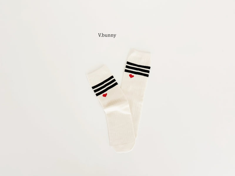 V Bunny - Korean Children Fashion - #childrensboutique - Sun Heart Socks Set - 8
