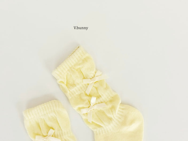 V Bunny - Korean Children Fashion - #childrensboutique - Shirring Socks Set - 7