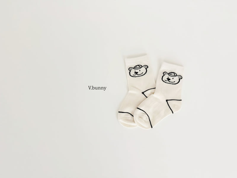 V Bunny - Korean Children Fashion - #childofig - Smiley Bear Socks Set - 4