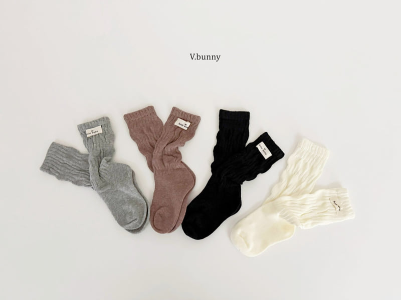 V Bunny - Korean Children Fashion - #childrensboutique - Pleated Socks Set - 2