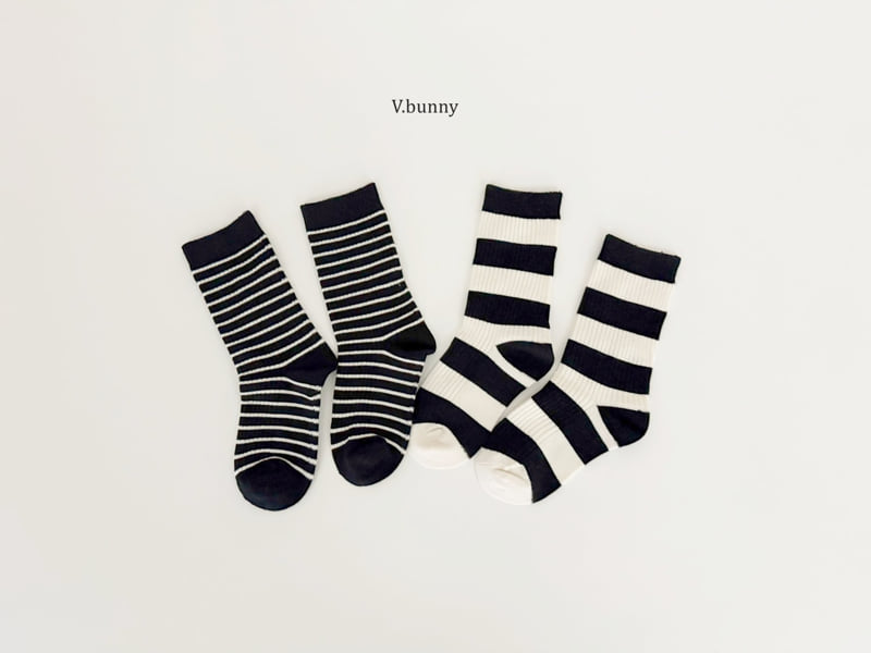 V Bunny - Korean Children Fashion - #childrensboutique - Good Time Socks Set - 7