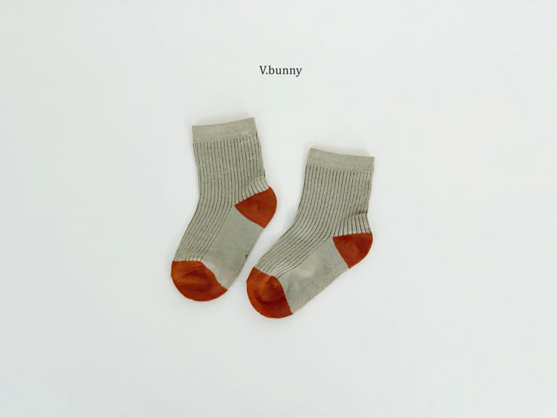 V Bunny - Korean Children Fashion - #childrensboutique - Brown Socks Set - 5