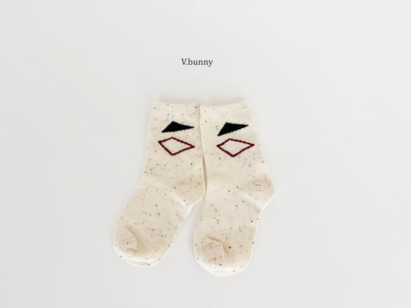 V Bunny - Korean Children Fashion - #childofig - Shape Socks Set - 4