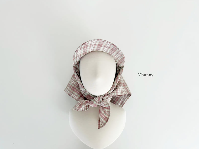 V Bunny - Korean Children Fashion - #childrensboutique - Check Bandana Cap - 6
