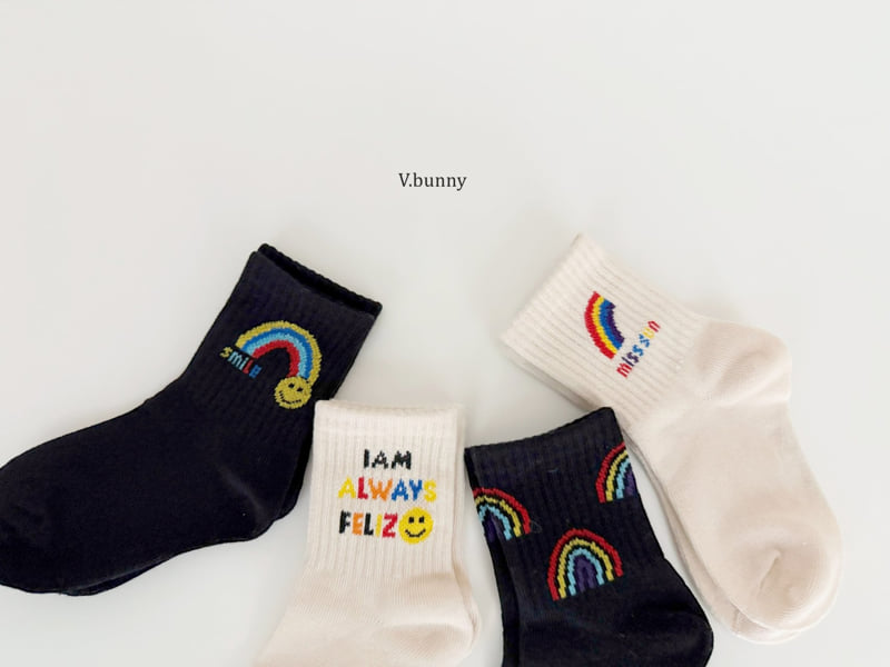 V Bunny - Korean Children Fashion - #childrensboutique - Always Socks Set - 3