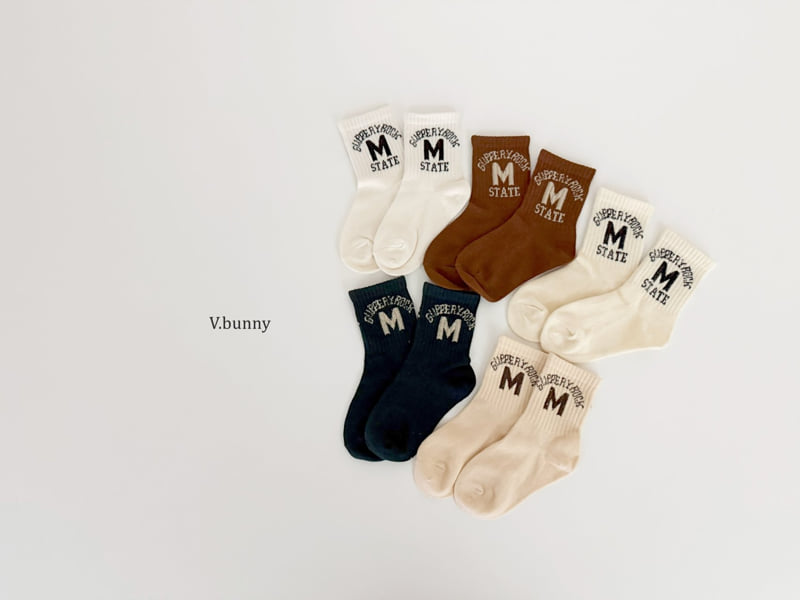 V Bunny - Korean Children Fashion - #childrensboutique - State Socks Set - 11