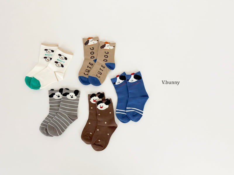 V Bunny - Korean Children Fashion - #childrensboutique - Dogo Socks Set - 9