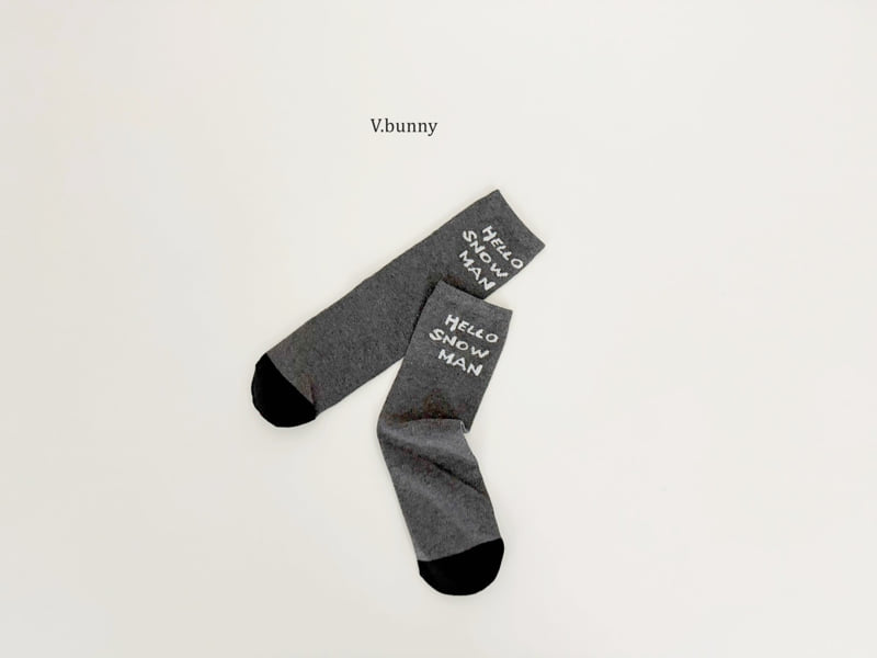 V Bunny - Korean Children Fashion - #childrensboutique - Snowman Socks Set - 8