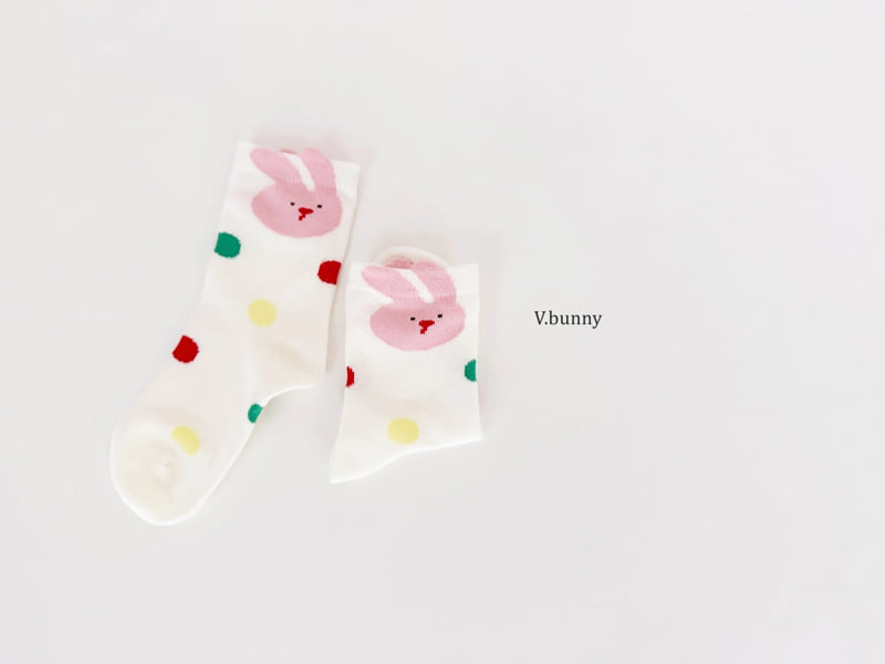 V Bunny - Korean Children Fashion - #childrensboutique - Bunnies Socks Set - 7