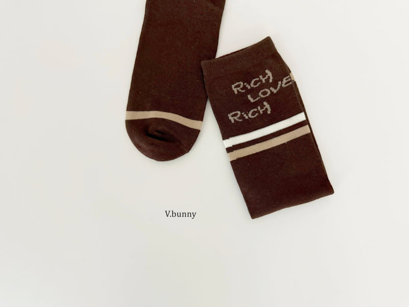 V Bunny - Korean Children Fashion - #childrensboutique - Rich Socks Set - 11